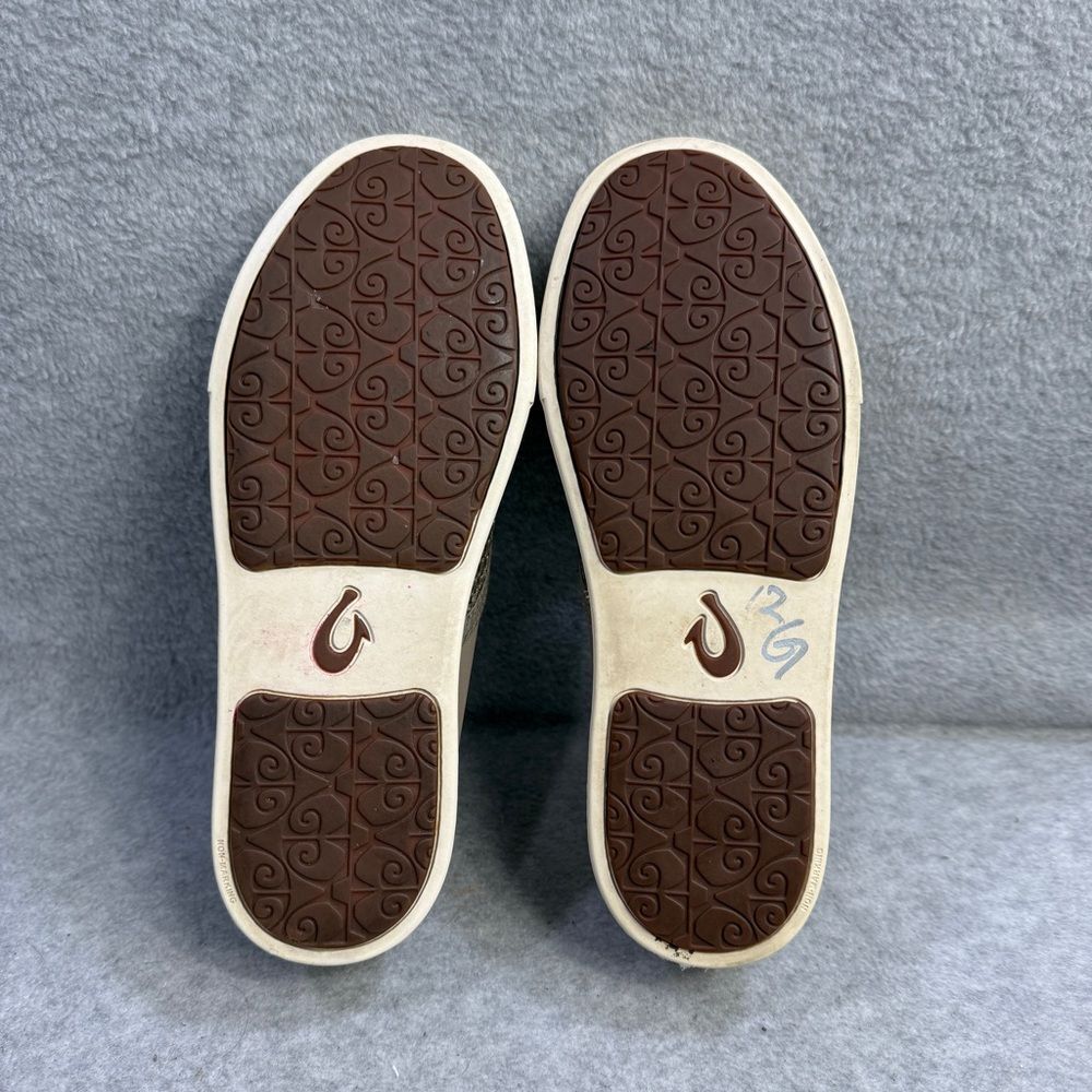 Olukai Womens Shoes Size 7 Pehuea Grey Slip On Low Top Comfort Casual Sneakers - Picture 8 of 10